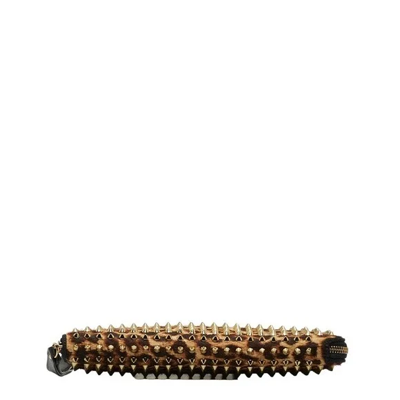 Christian Louboutin Studded Leopard Clutch - Picture 4 of 9